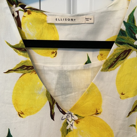 Cotton Dress with Lemon print 🍋 by Ellison. - Picture 2 of 7